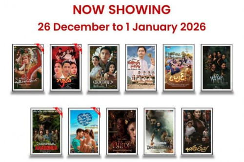 Mingalar Cinemas: Showtimes (December 26, 2025 to January 1, 2026)