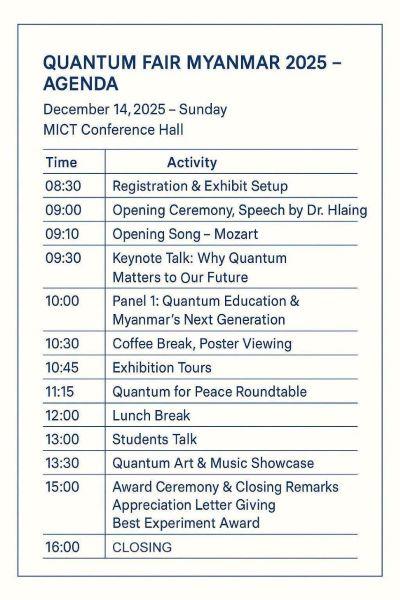 Quantum Fair Myanmar 2025