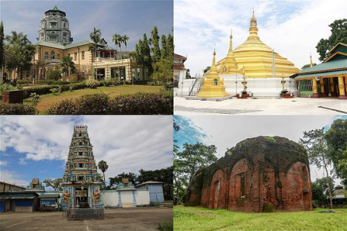 Five Ancient Colonial Buildings in Yangon