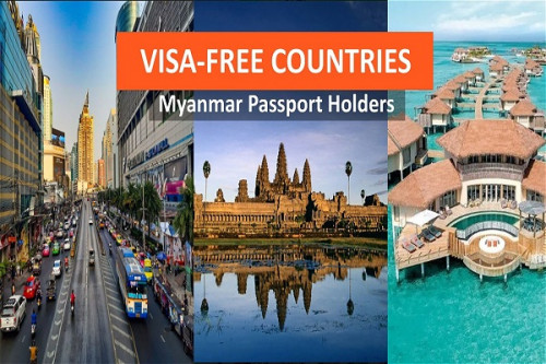 Visa Free Countries for Myanmar citizens