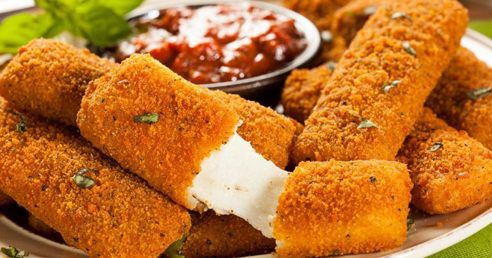 How to Make Fried Mozzarella Cheese Sticks with Long Cheese Fiber