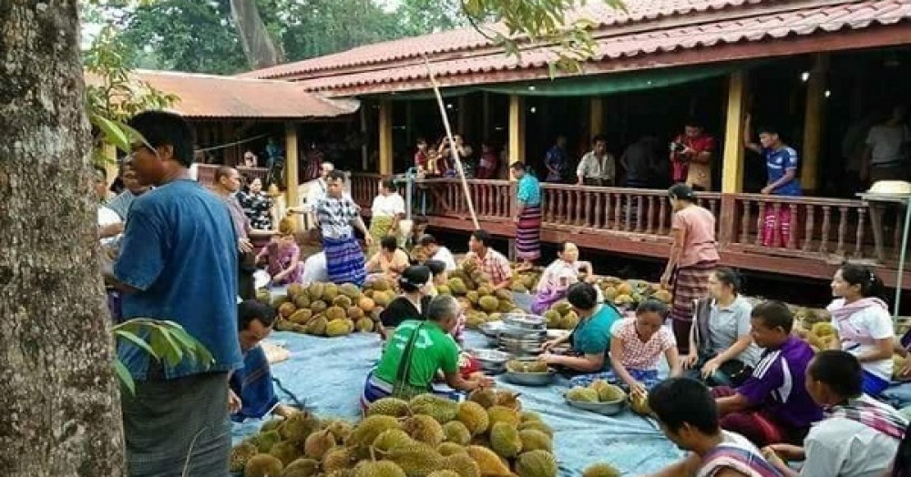 Donation Of Durian Fruit 