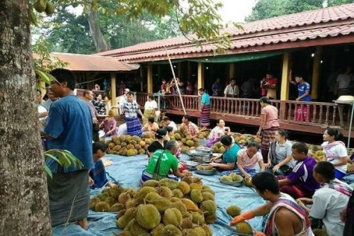 Donation Of Durian Fruit 