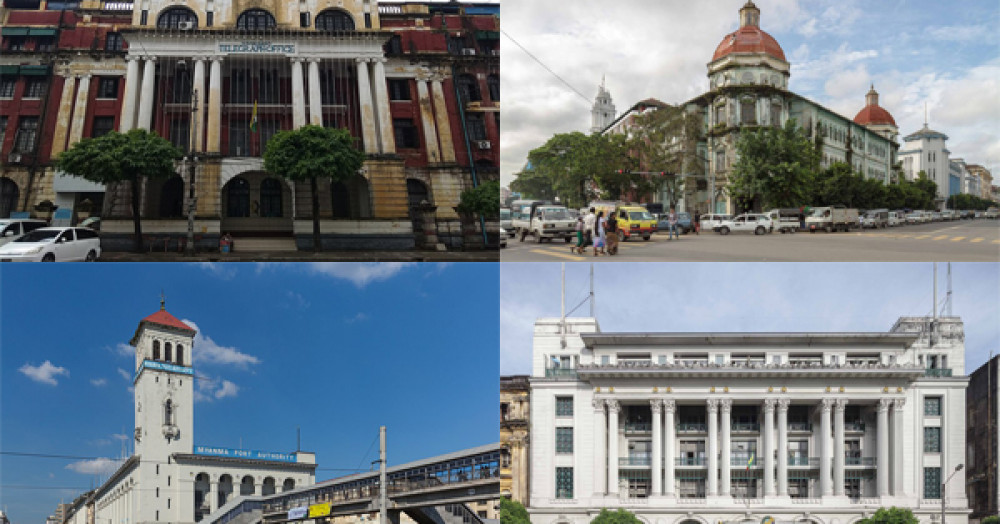 Over 100 Years Old Buildings in Yangon