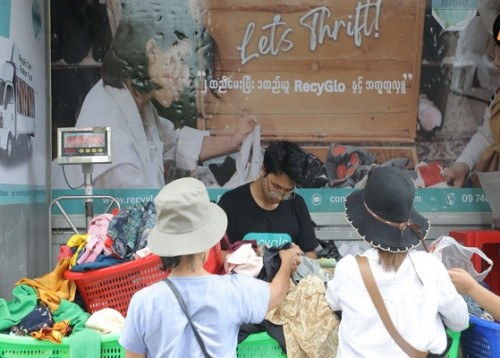 Thrift Fashion Truck of RecyGlo Myanmar