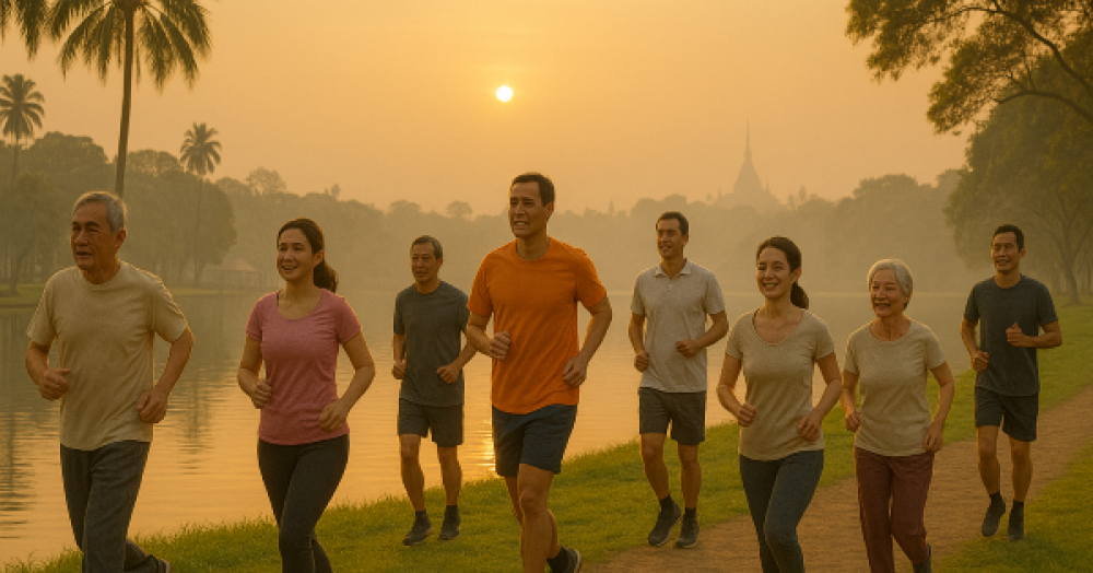 Start Your Day the Right Way: A Morning Walk in Yangon